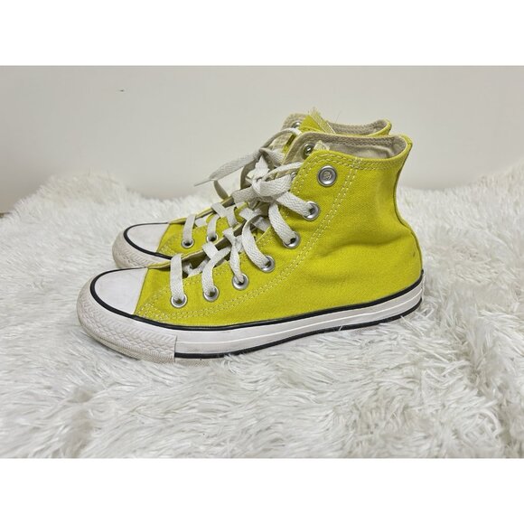 Converse Chuck Taylor All Star High Top Yellow, Unisex, Size Mens 4.5/Womens 6.5 - Picture 1 of 10